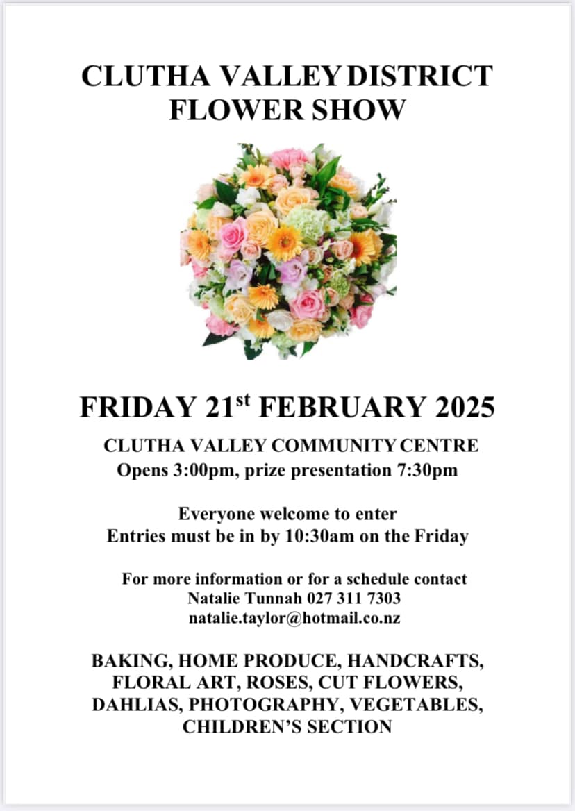 Clutha District Flower Show